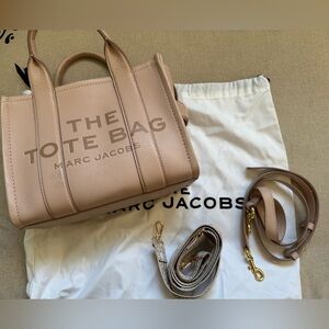Marc Jacobs Leather small The Tote Bag in Rose